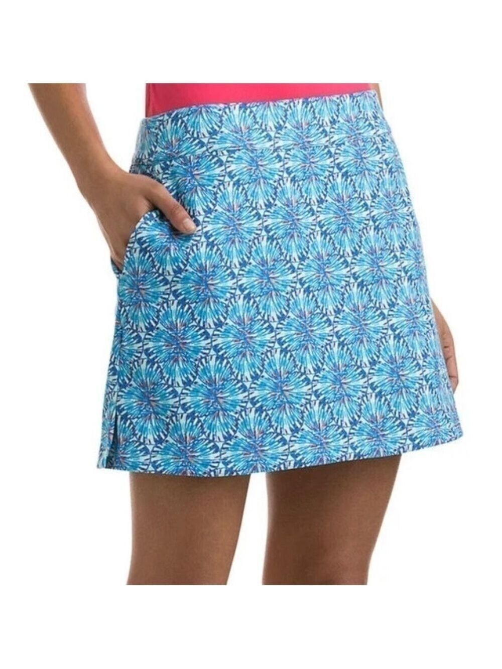 VINEYARD VINES Knit Shell Printed Golf Skort Multi Pocket US Sz XXS